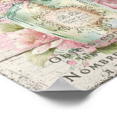 Shabby Chic Parfum Bottle Frans Script Poster (Hoek)