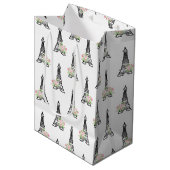 Shabby Chic Parijs Medium Cadeauzakje (Voorkant Gekanteld)