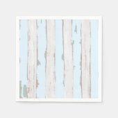 Shabby Chic Pastel Blue Stripe servetten (Voorkant)