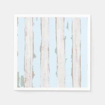 Shabby Chic Pastel Blue Stripe servetten