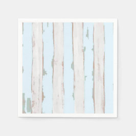 Shabby Chic Pastel Blue Stripe servetten