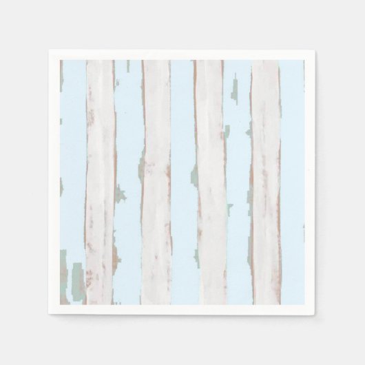 Shabby Chic Pastel Blue Stripe servetten (Voorkant)