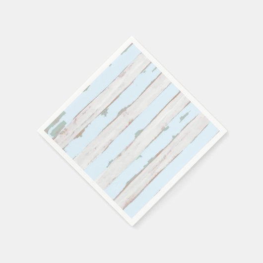Shabby Chic Pastel Blue Stripe servetten (Hoek)