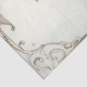 shabby chic pastel groen perzik blos boog tissuepapier (Detail)