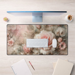   Shabby Chic Pastel Roze Rose Bureaumat