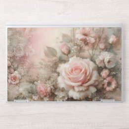   Shabby Chic Pastel Roze Rose HP Laptopsticker