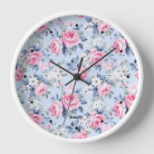 Shabby chic pastel roze rozen patroon (Voorkant)