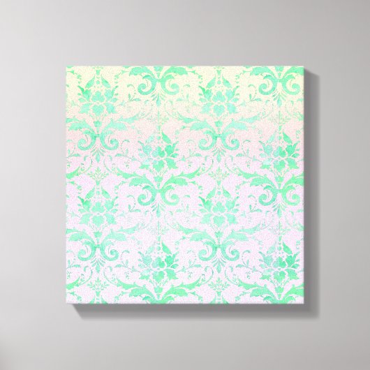 Shabby Chic Pastel Sunrise Canvas Muurkunst (Voorkant)