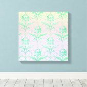 Shabby Chic Pastel Sunrise Canvas Muurkunst (Insitu (Houten vloer))