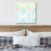 Shabby Chic Pastel Sunrise Canvas Muurkunst Afdruk (Insitu (Slaapkamer))