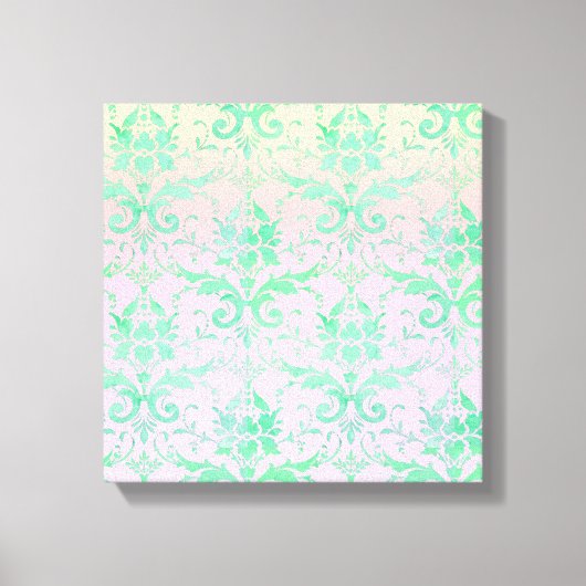 Shabby Chic Pastel Sunrise Canvas Muurkunst Afdruk (Voorkant)