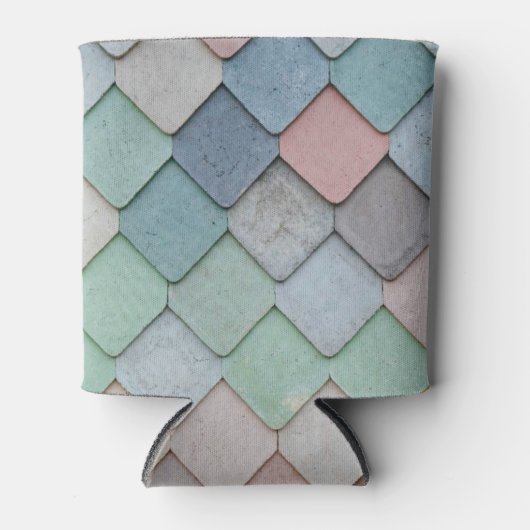 Shabby Chic Pastel Tiles Blikjeskoeler (Voorkant)