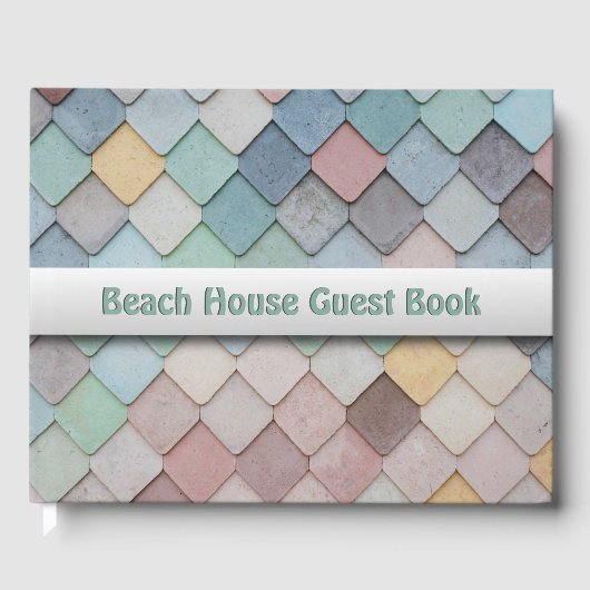 Shabby Chic Pastel Tiles Gastenboek (Voorkant)