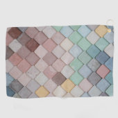Shabby Chic Pastel Tiles Golfhanddoek (Horizontaal)