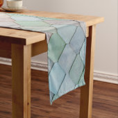 Shabby Chic Pastel Tiles Korte Tafelloper (Voorbeeld)