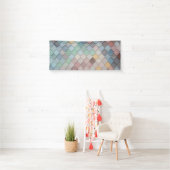 Shabby Chic Pastel Tiles Spandoek (Insitu)