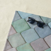 Shabby Chic Pastel Tiles Strandlaken (In situ)