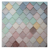 Shabby Chic Pastel Tiles Tegeltje (Voorkant)