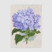 Shabby Chic Pastel Violet Licht Paarse Bloemen Tissuepapier (Voorkant)