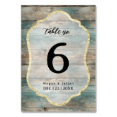 Shabby Chic Pastel Wood  Kaart (Achterkant)