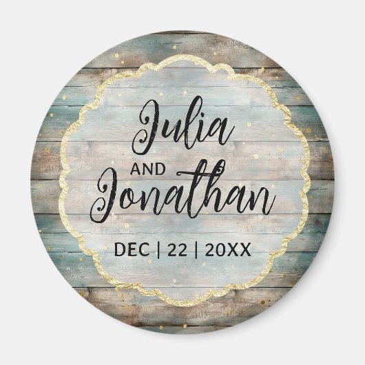 Shabby Chic Pastel Wood Magneet (Voorkant)