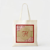 Shabby Chic Patchwork 2 Monogram Bag Tote Bag (Voorkant)
