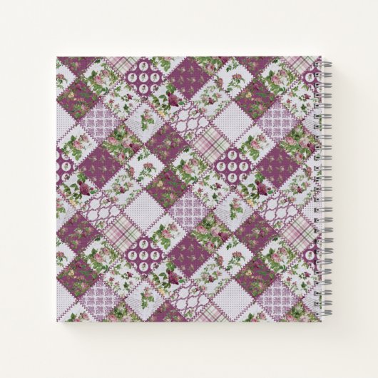 Shabby Chic Patchwork Quilt Notitieboek (Achterkant)