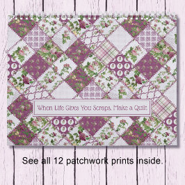 Shabby Chic Patchwork Quilt Wall Calendar Kalender