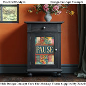 Shabby Chic Pauze  Teken DP5 Decoupage Tissuepapier