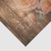 Shabby Chic Peach Rose Flower Vintage Decoupage Tissuepapier (Detail)