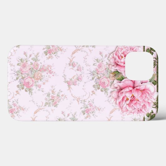 Shabby Chic Peonies Case-Mate iPhone Case (Achterkant (horizontaal))