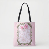 Shabby Chic  Peonies Tote Bag (Voorkant)
