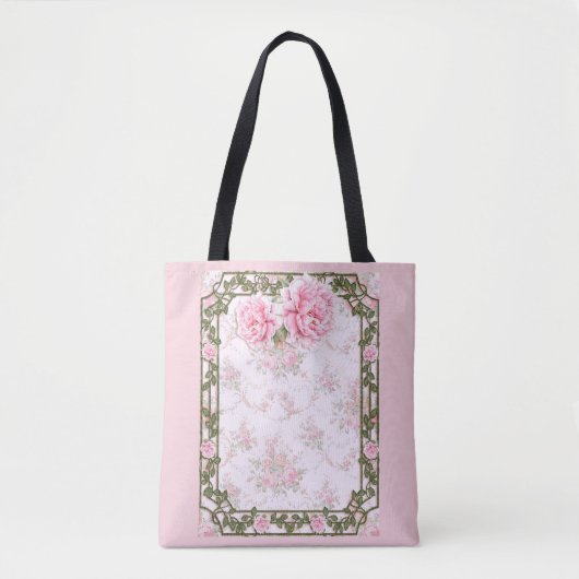 Shabby Chic Peonies Tote Bag (Voorkant)