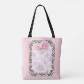 Shabby Chic Peonies Tote Bag (Achterkant)