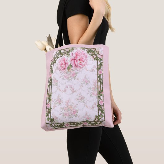 Shabby Chic  Peonies Tote Bag (Dichtbij)