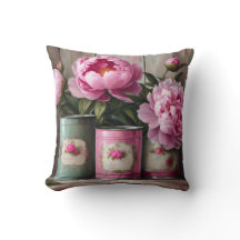 Shabby Chic Peony-Sierkussen