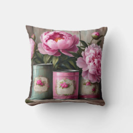 Shabby Chic Peony-Sierkussen Kussen