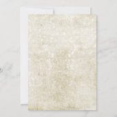 Shabby Chic Photo Birthday Party Invitation Kaart (Achterkant)