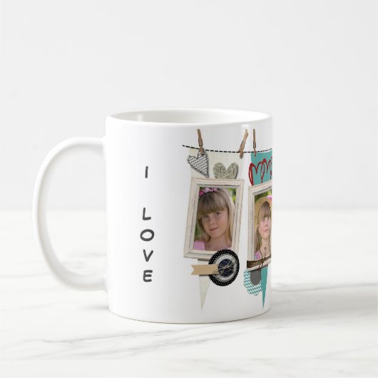 Shabby Chic Photo Specialty Moederdag Mok (Links)