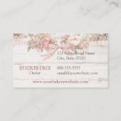 Shabby Chic Pink Bakery Cottage Visitekaartje (Achterkant)