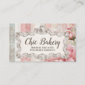 Shabby Chic Pink Bakery Cottage Visitekaartje (Voorkant)