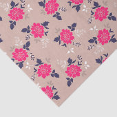 Shabby Chic Pink Beige Floral Pattern Tissuepapier (Detail)