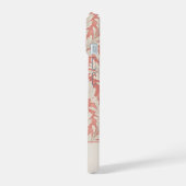 Shabby Chic Pink & Cream Bloemen gepersonaliseerd iPhone 15 Case (Linkerkant)