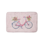  Shabby Chic Pink-fiets  Badmat (Voorkant)