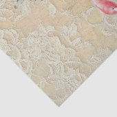 Shabby Chic Pink Flamingo Bloemen Decoupage Tissuepapier (Detail)