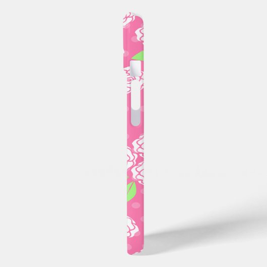Shabby Chic Pink Floral Case-Mate iPhone Case (Achterkant / Links)
