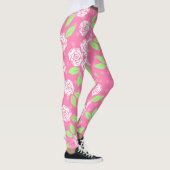 Shabby Chic Pink Floral Leggings (Rechts)