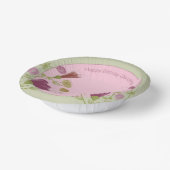 Shabby Chic Pink Floral Papieren Kommen (Gebogen)