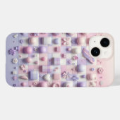 Shabby Chic Pink Floral Phone Case - Lavender Whit (Achterkant (horizontaal))