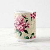 Shabby Chic Pink Gardenias Koffiemok (Center)